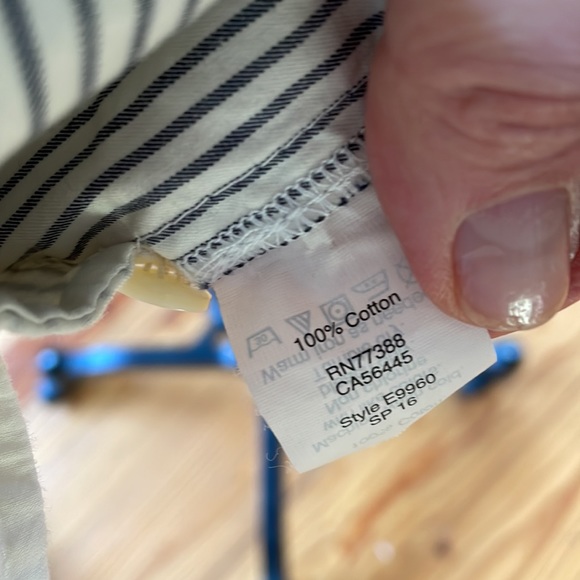 Madewell Shirt Dress in Navy Stripe - Picture 6 of 6